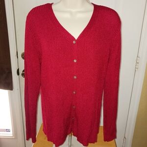 Chico's Ribbed Cardigan Sweater